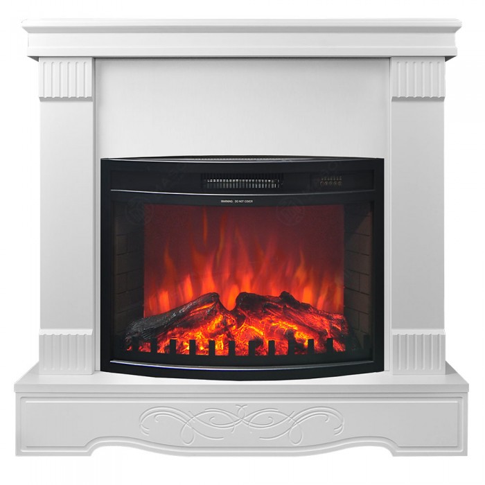Eлектрическа камина MASOMI, Anna 23 & Zacky-26", 1600W, Бял супермат - 1t