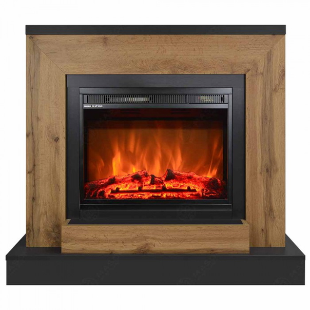 Eлектрическа камина MASOMI, Apolin 26 & Loran-23", 1600W, Антрацит/Златен дъб - 1