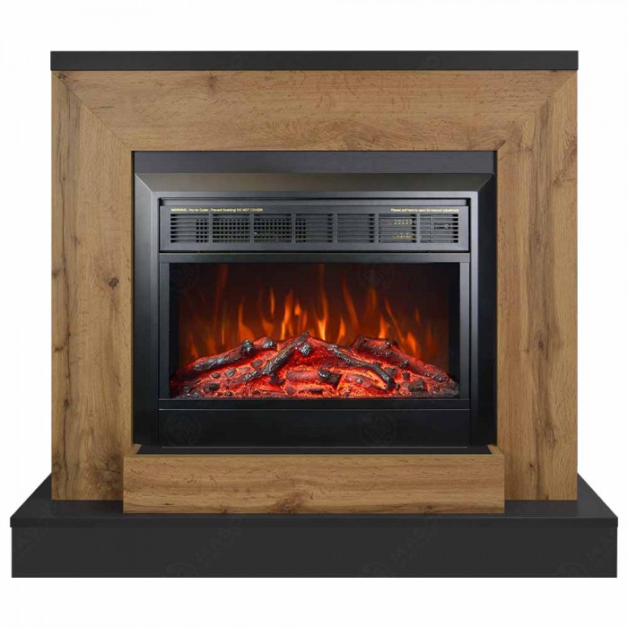 Eлектрическа камина MASOMI, Apolin 26 & Marsel-26", 1600W, Антрацит/Златен дъб - 1t
