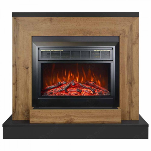 Eлектрическа камина MASOMI, Apolin 26 & Marsel-26", 1600W, Антрацит/Златен дъб - 1