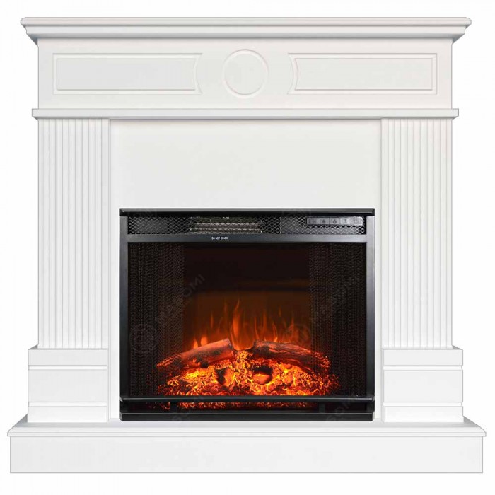 Eлектрическа камина MASOMI, Arlington 23 & Nexus-23", 1600W, Бяло дърво - 1t