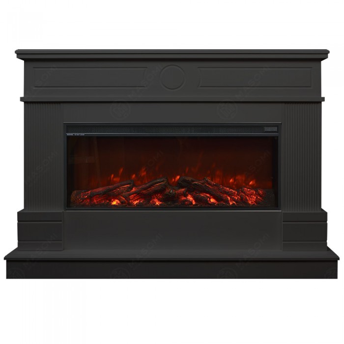 Eлектрическа камина MASOMI, Arlington 35 & Tasmania-35", 1600W, Матов графит - 1t