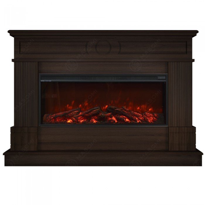 Eлектрическа камина MASOMI, Arlington 35 & Tasmania-35", 1600W, Тъмен орех - 1t