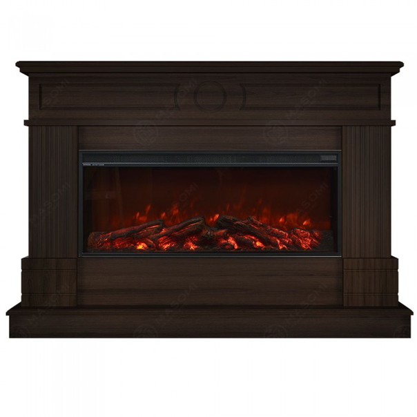 Eлектрическа камина MASOMI, Arlington 35 & Tasmania-35", 1600W, Тъмен орех - 1