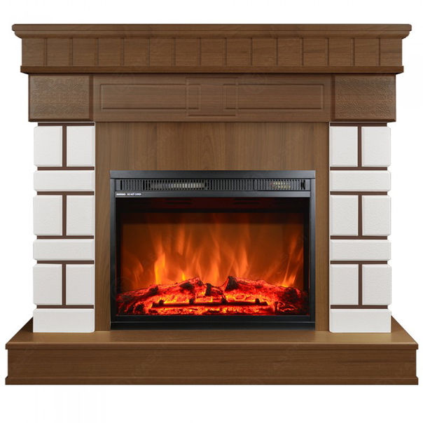 Eлектрическа камина MASOMI, Aston 23 & Loran-23", 1600W, Светъл орех - 1