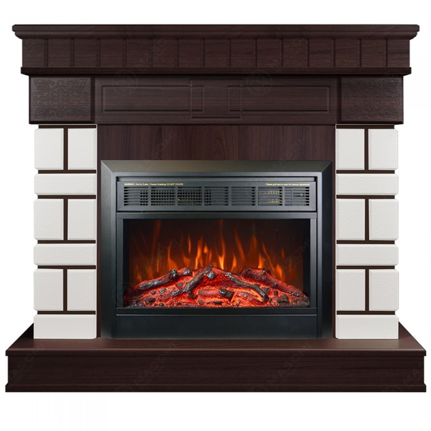 Eлектрическа камина MASOMI, Aston 23 & Marsel-26", 1600W, Тъмен орех - 1