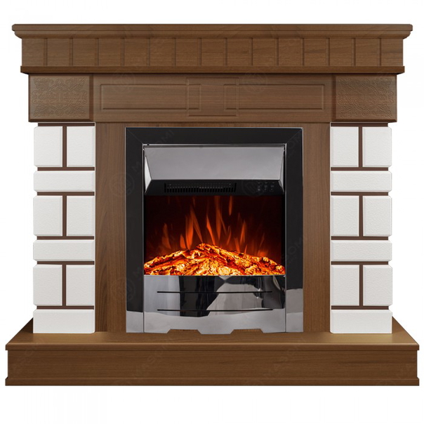Eлектрическа камина MASOMI, Aston 23 & Pirin-20", 1600W, Светъл орех - 1