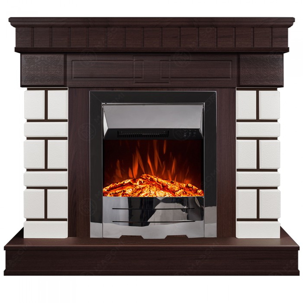 Eлектрическа камина MASOMI, Aston 23 & Pirin-20", 1600W, Тъмен орех - 1