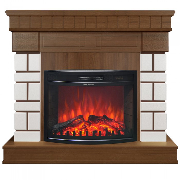 Eлектрическа камина MASOMI, Aston 23 & Zacky-26", 1600W, Светъл орех - 1