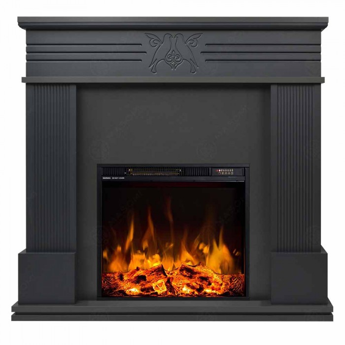 Eлектрическа камина MASOMI, Bird 23 & Frank-20", 1600W, Матов графит - 1t