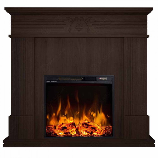 Eлектрическа камина MASOMI, Bird 23 & Frank-20", 1600W, Тъмен орех - 1