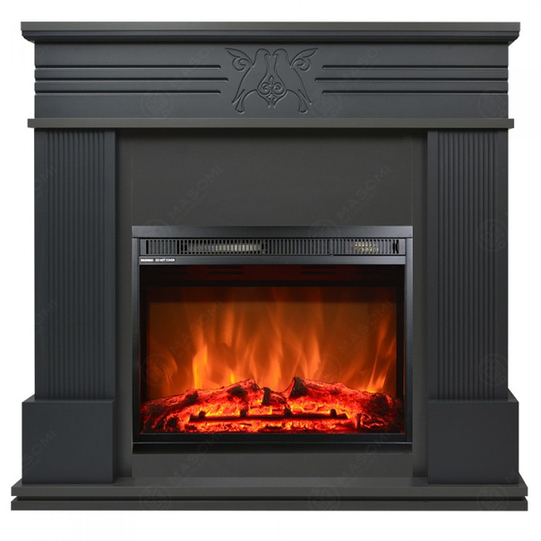 Eлектрическа камина MASOMI, Bird 23 & Loran-23", 1600W, Матов графит - 1