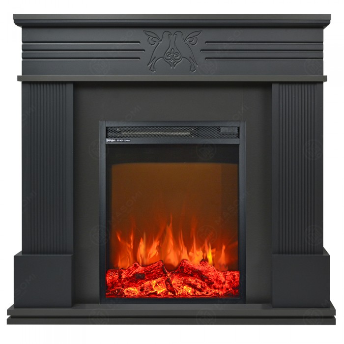 Eлектрическа камина MASOMI, Bird 23 & Miriam-18", 1600W, Матов графит - 1t