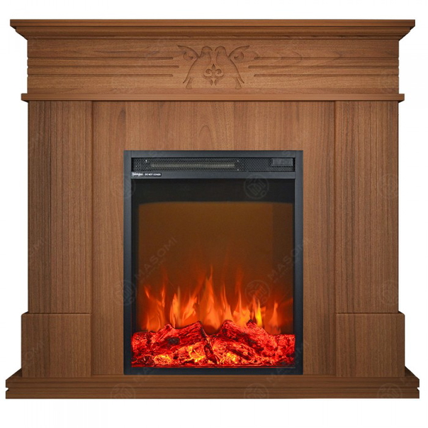 Eлектрическа камина MASOMI, Bird 23 & Miriam-18", 1600W, Светъл орех - 1