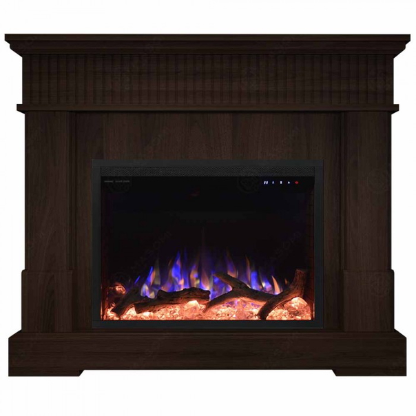 Eлектрическа камина MASOMI, Boston 23 & Bliss-26", 1600W, Тъмен орех - 1