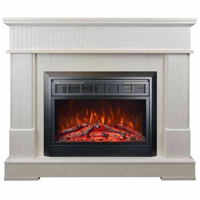 Eлектрическа камина MASOMI, Boston 23 & Marsel-26", 1600W, Бял дъб - 1t