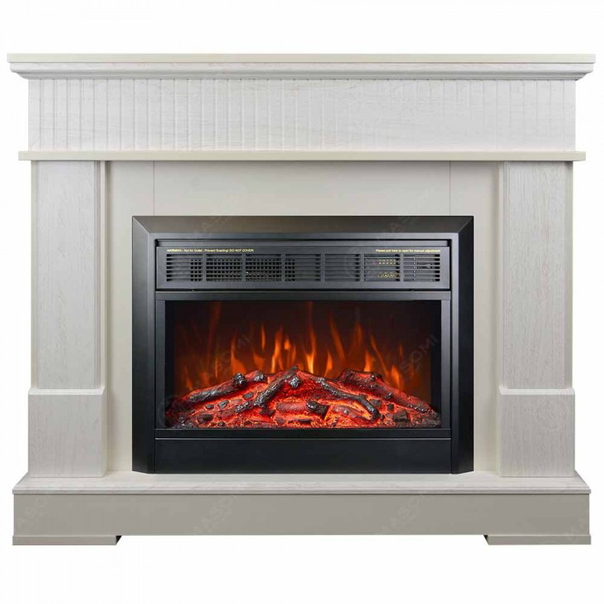Eлектрическа камина MASOMI, Boston 23 & Marsel-26", 1600W, Бял дъб - 1