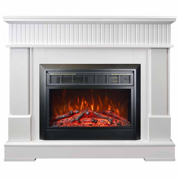 Eлектрическа камина MASOMI, Boston 23 & Marsel-26", 1600W, Бял супермат - 1