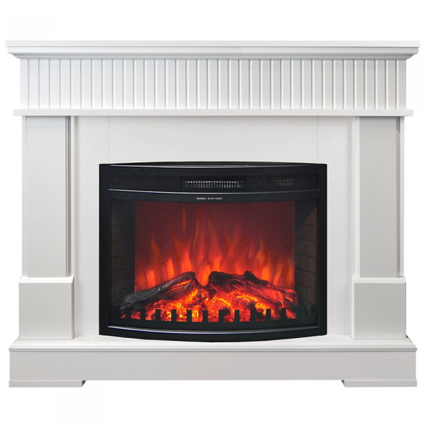 Eлектрическа камина MASOMI, Boston 23 & Zacky-26", 1600W, Бял супермат - 1