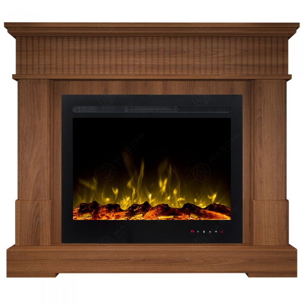Eлектрическа камина MASOMI, Boston 29 & Everest-39", 1600W, Светъл орех - 1