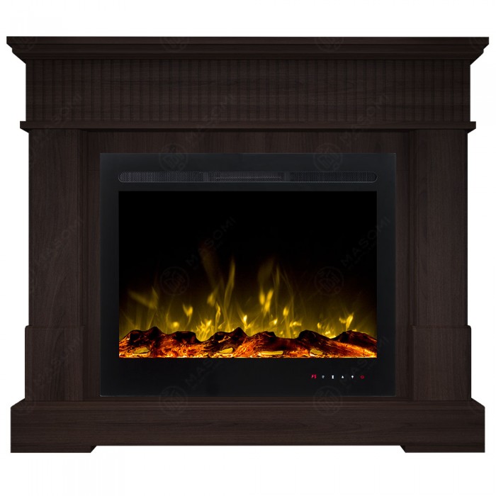 Eлектрическа камина MASOMI, Boston 29 & Everest-39", 1600W, Тъмен орех - 1t