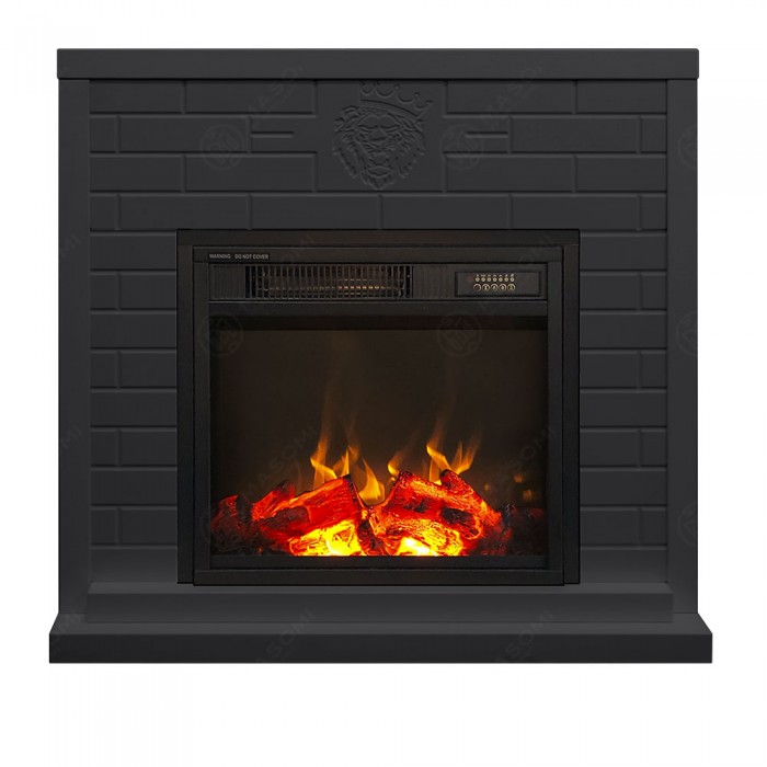 Eлектрическа камина MASOMI, Bremen 17 & Dion-17", 1200W, Матов графит - 1t