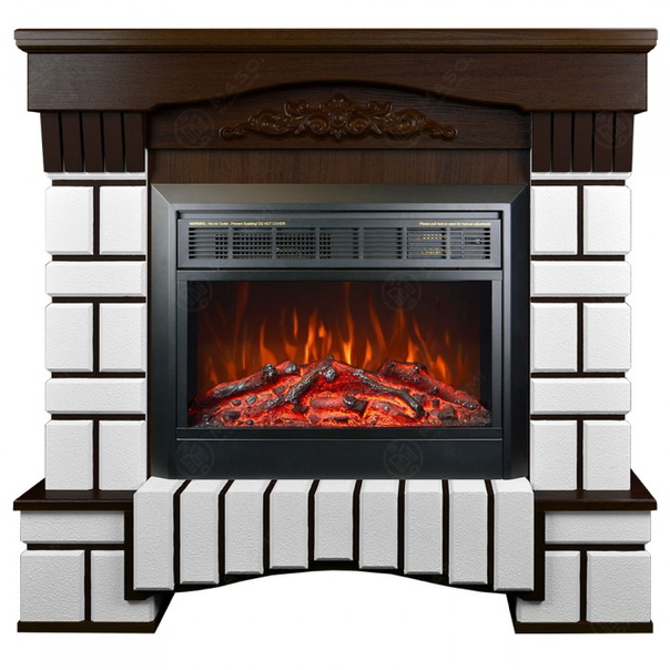Eлектрическа камина MASOMI, Coventry 26 & Marsel-26", 1600W, Тъмен орех - 1
