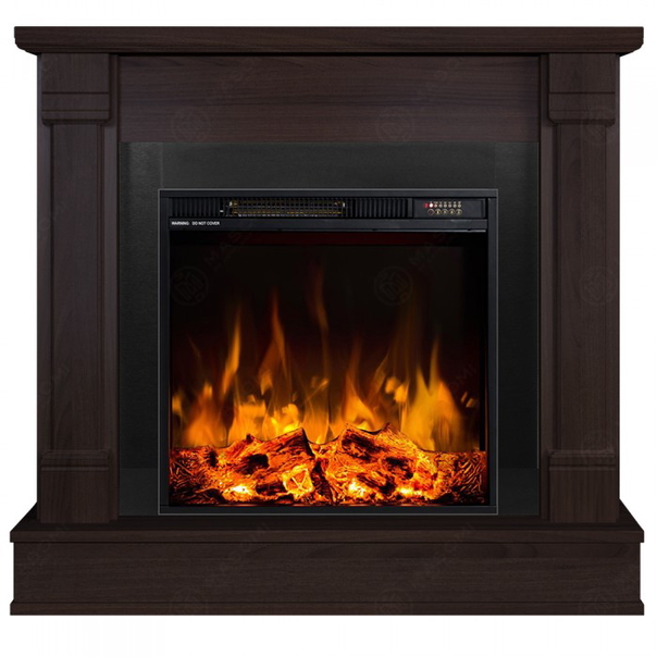 Eлектрическа камина MASOMI, Diplomat 23 & Frank-20", 1600W, Тъмен орех - 1