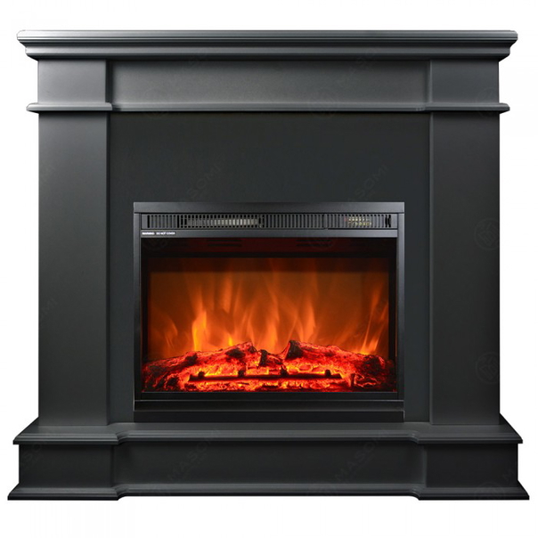 Eлектрическа камина MASOMI, Fabio 23 & Loran-23", 1600W, Матов графит - 1