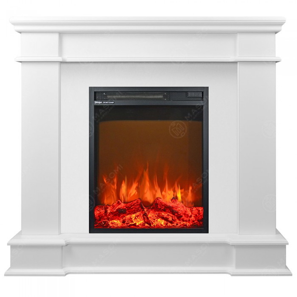 Eлектрическа камина MASOMI, Fabio 23 & Miriam-18", 1600W, Бял супермат - 1