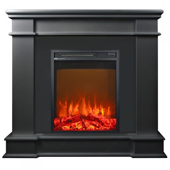 Eлектрическа камина MASOMI, Fabio 23 & Miriam-18", 1600W, Матов графит - 1t