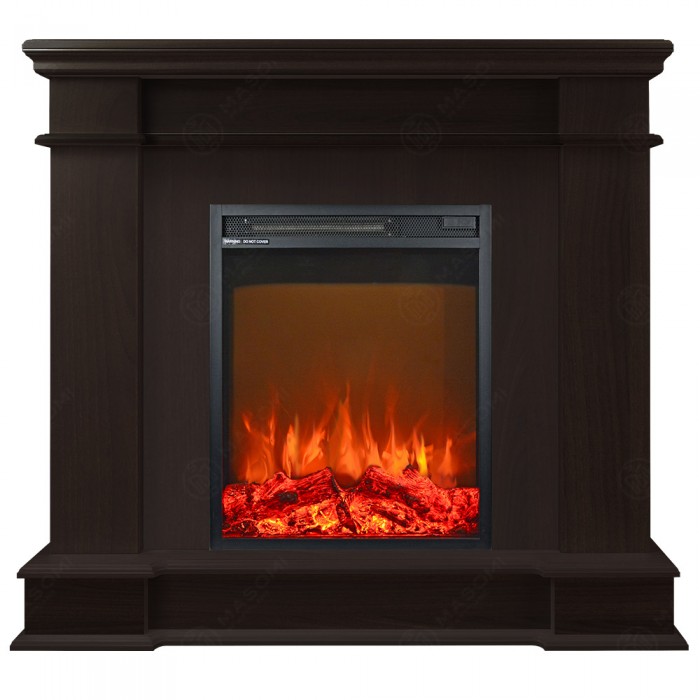 Eлектрическа камина MASOMI, Fabio 23 & Miriam-18", 1600W, Тъмен орех - 1t