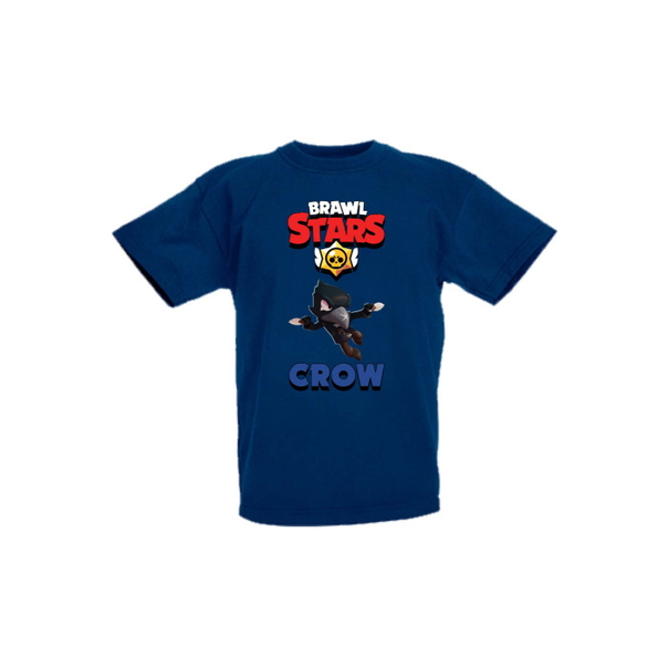 Детска тениска Tralala Brawl Stars Crow 2, Тъмносин, 5-6 г. - 1