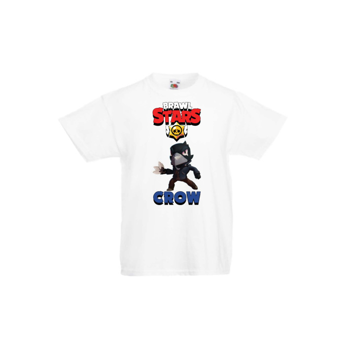 Детска тениска Tralala Brawl Stars Crow 3, Бял, 12-13 г. - 1t