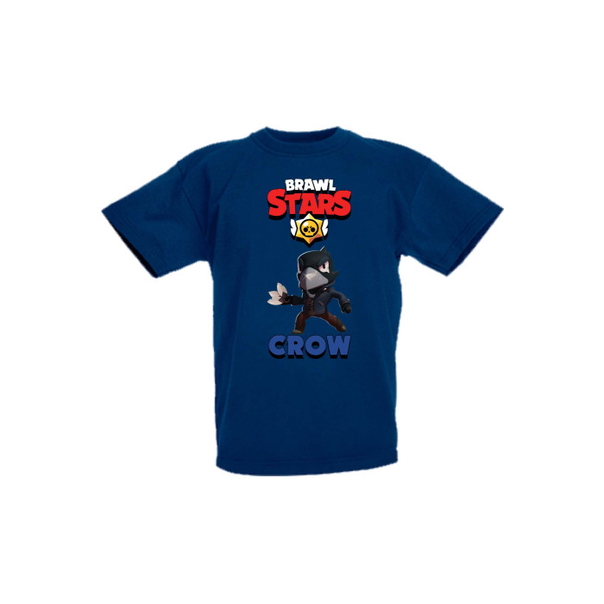 Детска тениска Tralala Brawl Stars Crow 3, Тъмносин, 12-13 г. - 1