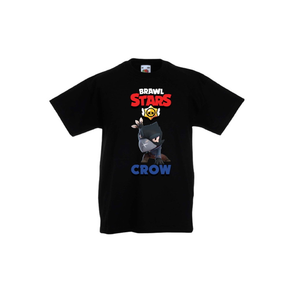 Детска тениска Tralala Brawl Stars Crow 4, Черен, 9-11 г. - 1