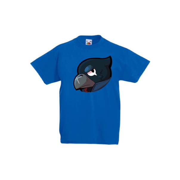 Детска тениска Tralala Brawl Stars Crow Head, Син, 9-11 г. - 1