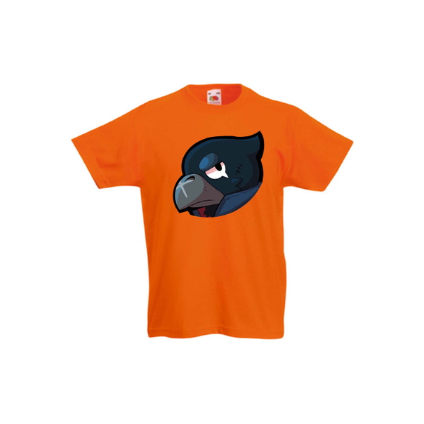 Детска тениска Tralala Brawl Stars Crow Head, Оранжев, 7-8 г. - 1