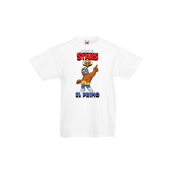 Детска тениска Tralala Brawl Stars El Primo, Бял, 9-11 г. - 1