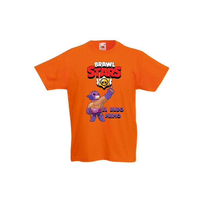 Детска тениска, Tralala, Brawl Stars El Rudo Primo, Оранжев, 12-13 г. - 1t