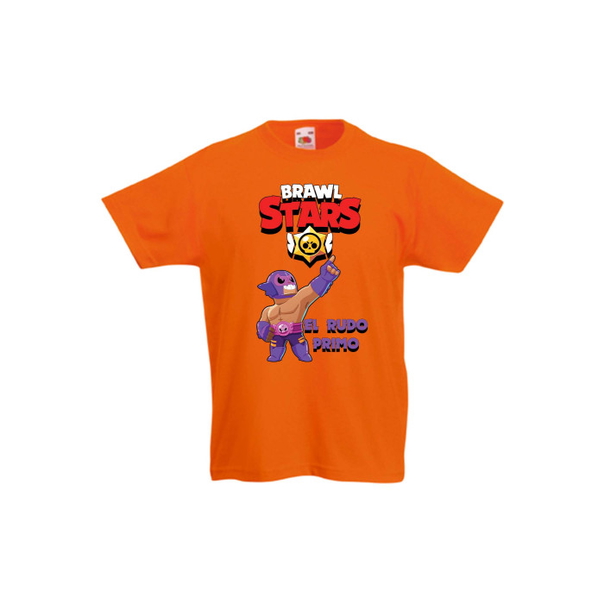 Детска тениска, Tralala, Brawl Stars El Rudo Primo, Оранжев, 12-13 г. - 1