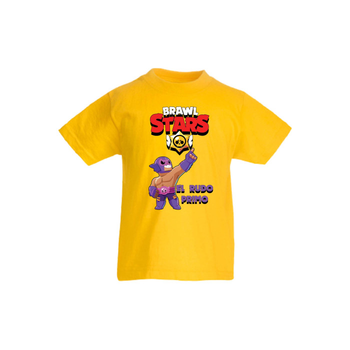 Детска тениска, Tralala, Brawl Stars El Rudo Primo, Жълт, 9-11 г. - 1t