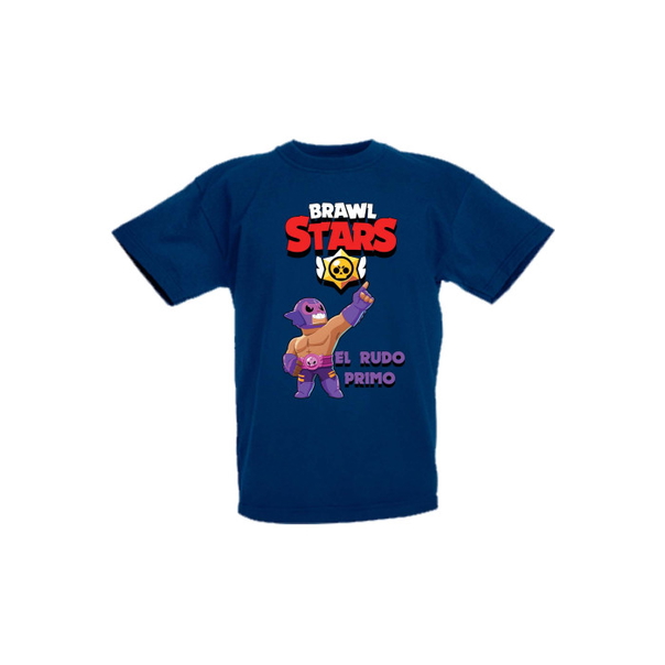 Детска тениска, Tralala, Brawl Stars El Rudo Primo, Тъмносин, 5-6 г. - 1