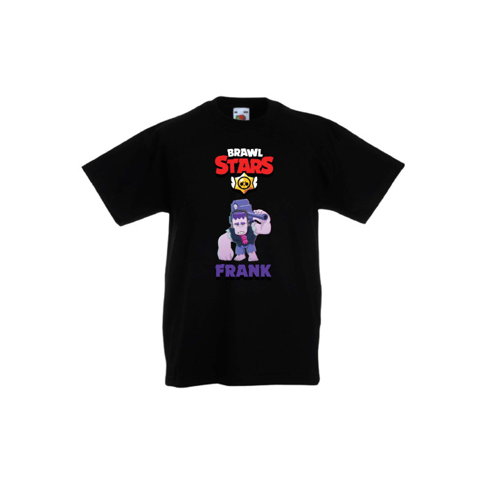Детска тениска, Tralala, Brawl Stars Frank, Черен, 9-11 г. - 1t