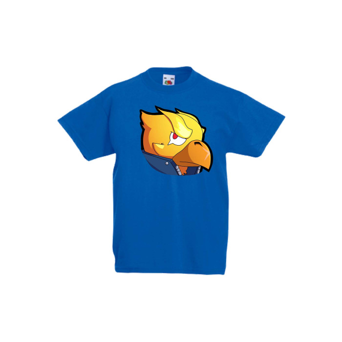 Детска тениска Tralala Brawl Stars Golden Crow Head, Син, 9-11 г. - 1t