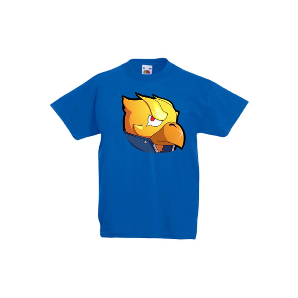 Детска тениска Tralala Brawl Stars Golden Crow Head, Син, 12-13 г. - 1