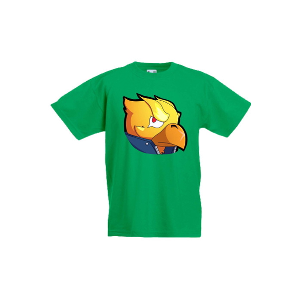 Детска тениска Tralala Brawl Stars Golden Crow Head, Зелен, 5-6 г. - 1