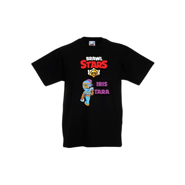Детска тениска Tralala Brawl Stars Iris, Черен, 12-13 г. - 1