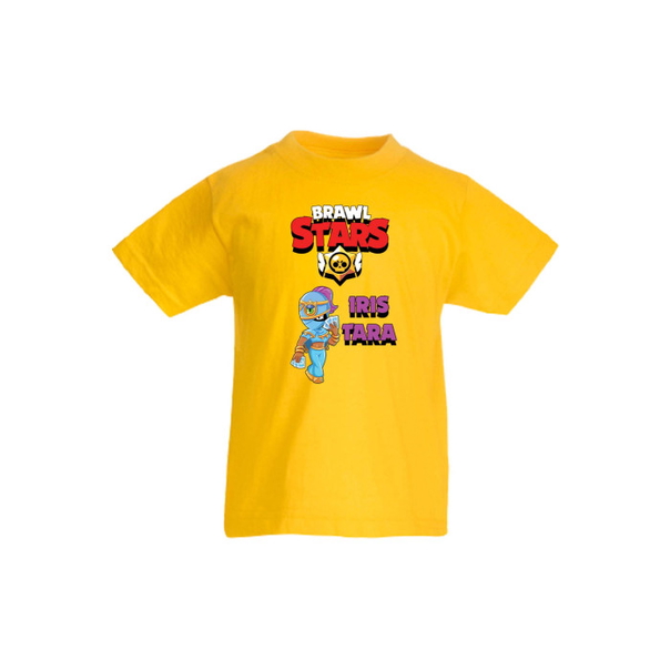 Детска тениска Tralala Brawl Stars Iris, Жълт, 5-6 г. - 1