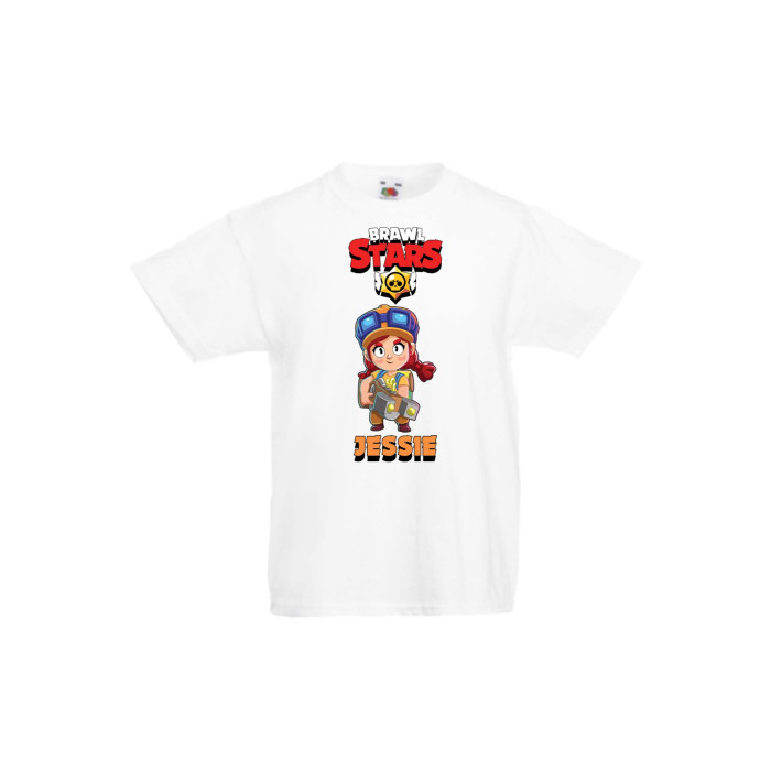 Детска тениска Tralala Brawl Stars Jessie 1, Бял, 12-13 г. - 1t